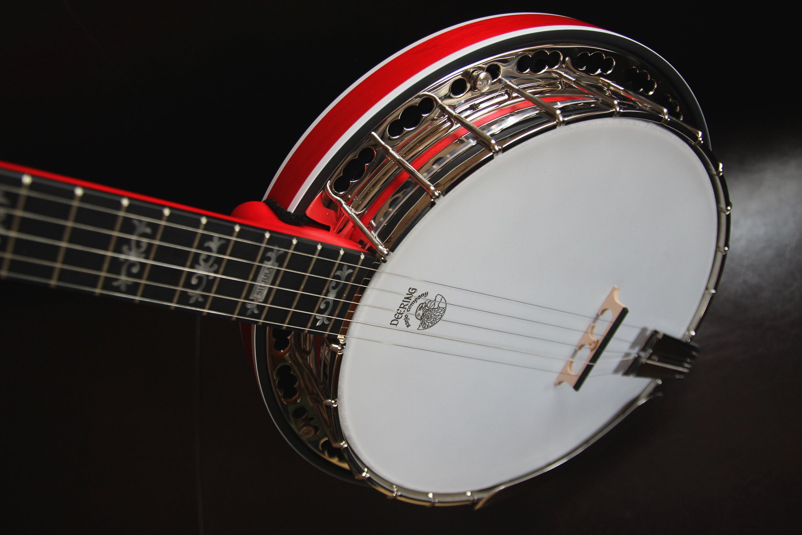 Deering Sierra 5string Banjo Splash Of Color Chili Pepper Red